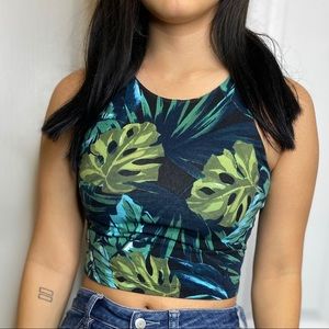 classic american apparel crop leaf tank